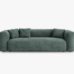 Divano letto Martina 3 posti in velluto – L264 cm