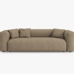 Divano letto Martina 3 posti in Bouclé Monet – L264 cm