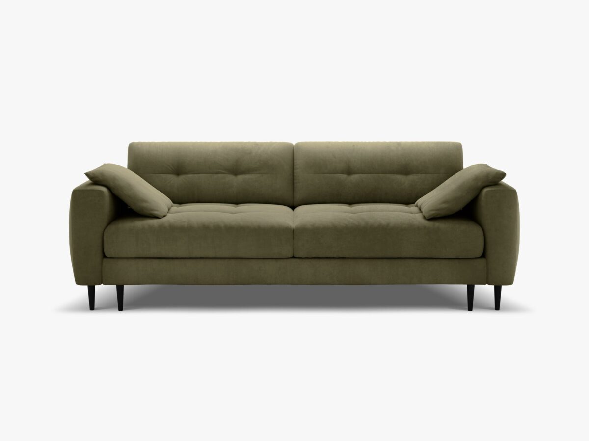 Divano letto Bemy 3 posti con contenitore in velluto – L242 cm - immagine 6