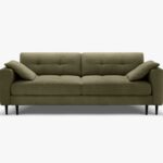 Divano letto Bemy 3 posti con contenitore in velluto – L242 cm