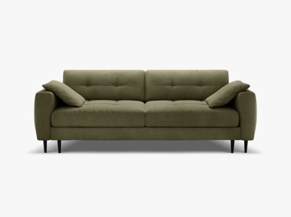 Divano letto Bemy 3 posti con contenitore in velluto – L242 cm