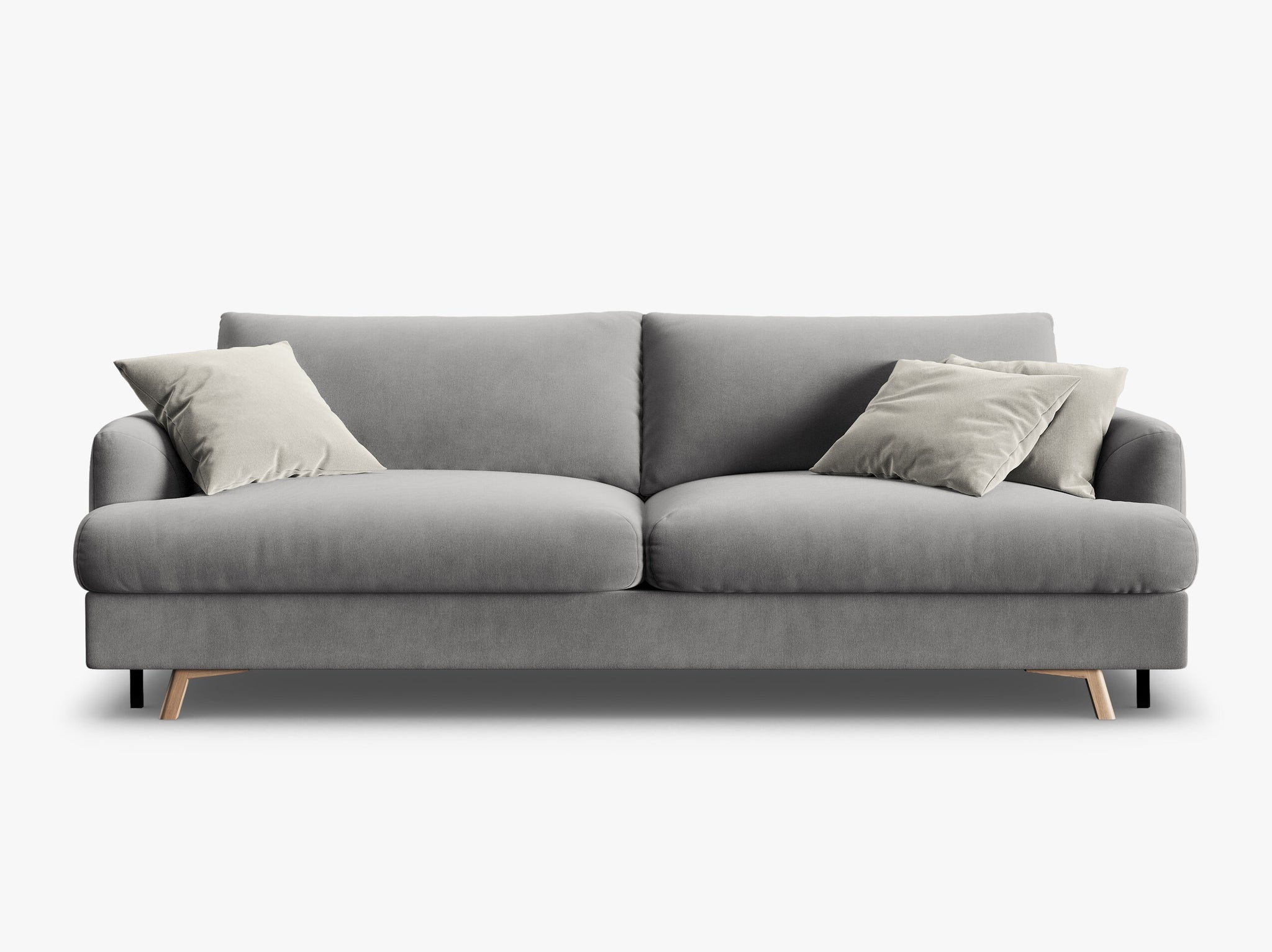 Micadoni-MIC_3SF_44_F1_NAOMI4-1 Divano letto Naomi 3 posti con contenitore in velluto – L233 cm - immagine 1
