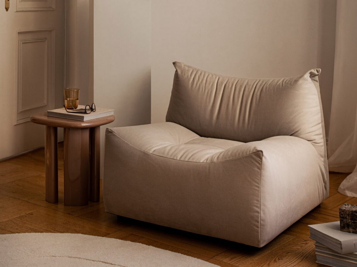 Poltrona Tove in velluto – 83x97x70 cm - immagine 5