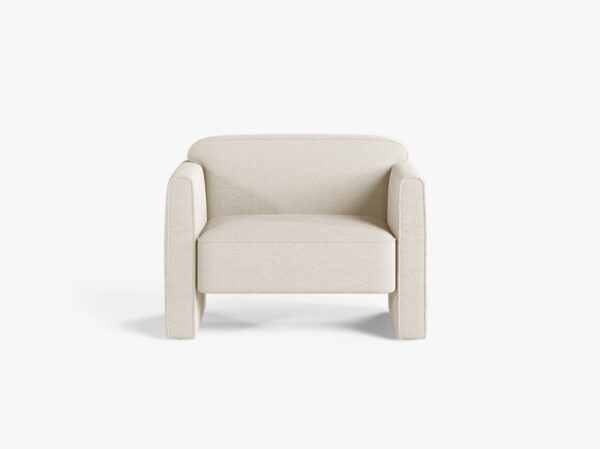 Poltrona Abby in Bouclé – 80x90x69 cm