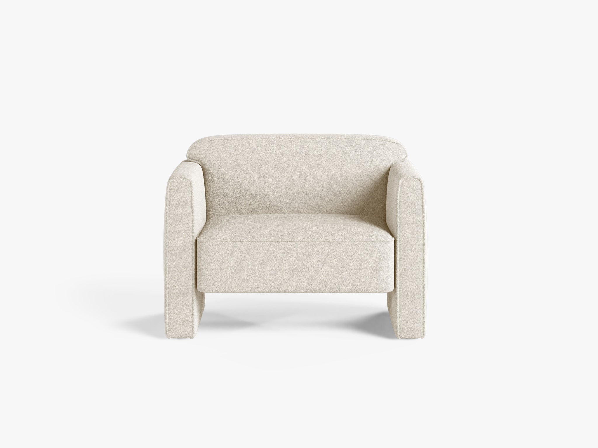 Micadoni-MIC_ARM_207_F1_ABBY1-1 Poltrona Abby in Bouclé – 80x90x69 cm - immagine 1