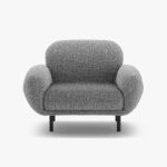 Poltrona Poppy in tessuto chenille – 72x90x82 cm