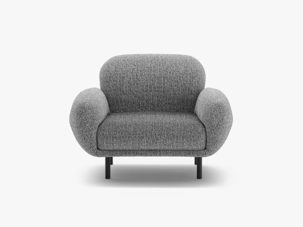 Poltrona Poppy in tessuto chenille – 72x90x82 cm