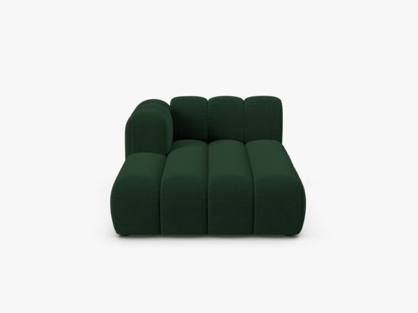 Chaise longue modulare Lupine in velluto Venus – L177 cm