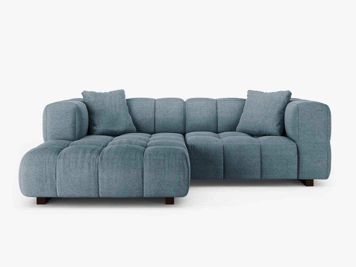 Divano angolare Puma con funzione letto in tessuto strutturato – L260 cm - immagine 6