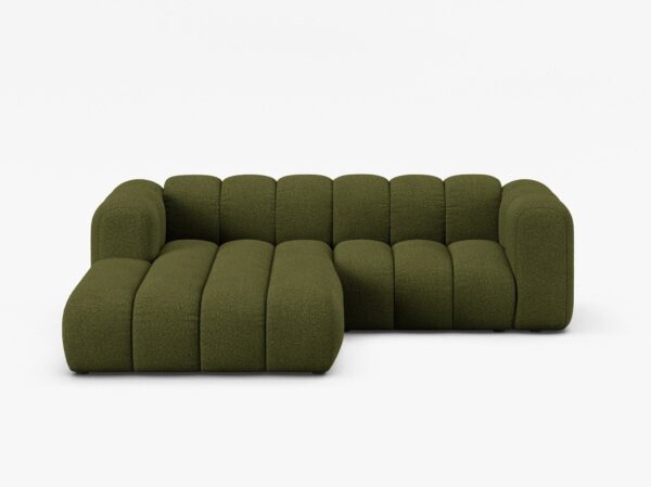 Divano Lupine con chaise longue in bouclé – L230 cm