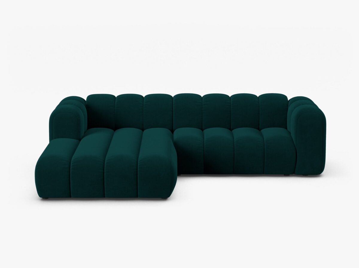 Divano angolare Lupine con chaise longue in velluto Venus – L260 cm - immagine 5