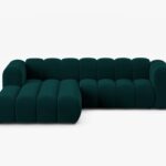 Divano angolare Lupine con chaise longue in velluto Venus – L260 cm