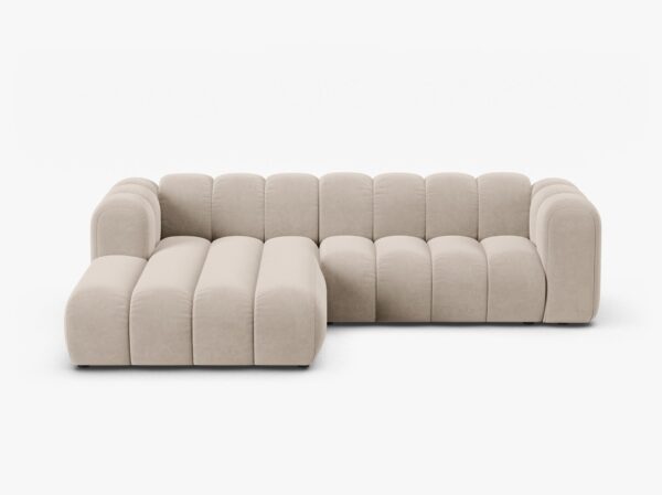 Divano angolare Lupine con chaise longue in velluto Salvador – L260 cm