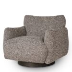 Poltrona Shelby marrone/grigio – 94x87x87 cm