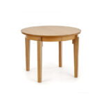 Tavolo rotondo allungabile Sorbus effetto rovere – Ø100–200 cm