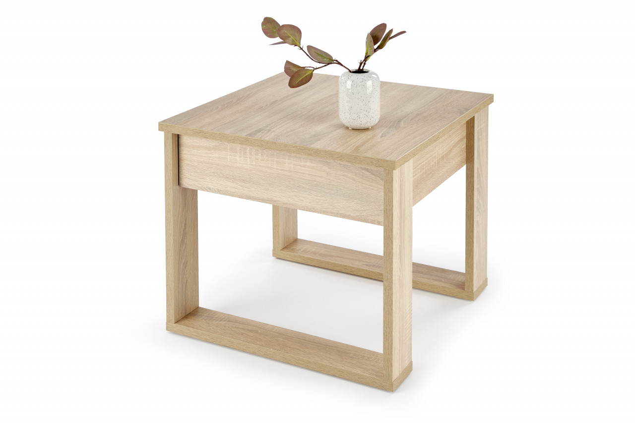 Masuta de cafea Nea patrata stejar sonoma L60 cm Tavolino da caffè quadrato Nea rovere sonoma – 60×60 cm - immagine 1