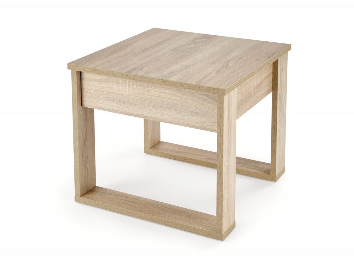 Tavolino da caffè quadrato Nea rovere sonoma – 60×60 cm - immagine 4