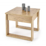 Tavolino da caffè quadrato Nea rovere wotan – 60×60 cm