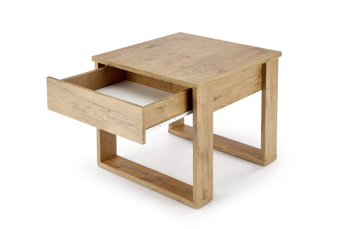 Tavolino da caffè quadrato Nea rovere wotan – 60×60 cm - immagine 2
