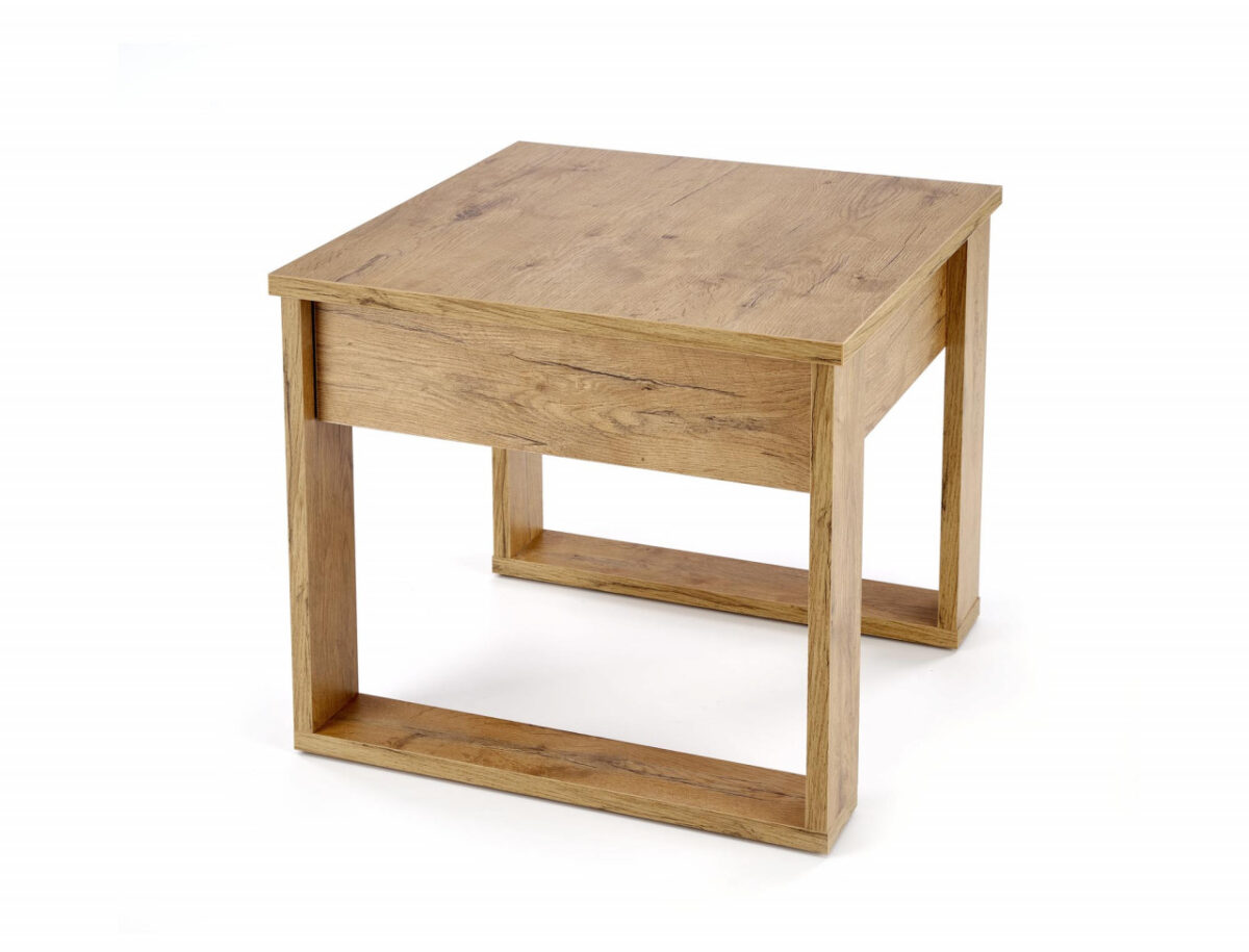 Tavolino da caffè quadrato Nea rovere wotan – 60×60 cm - immagine 4
