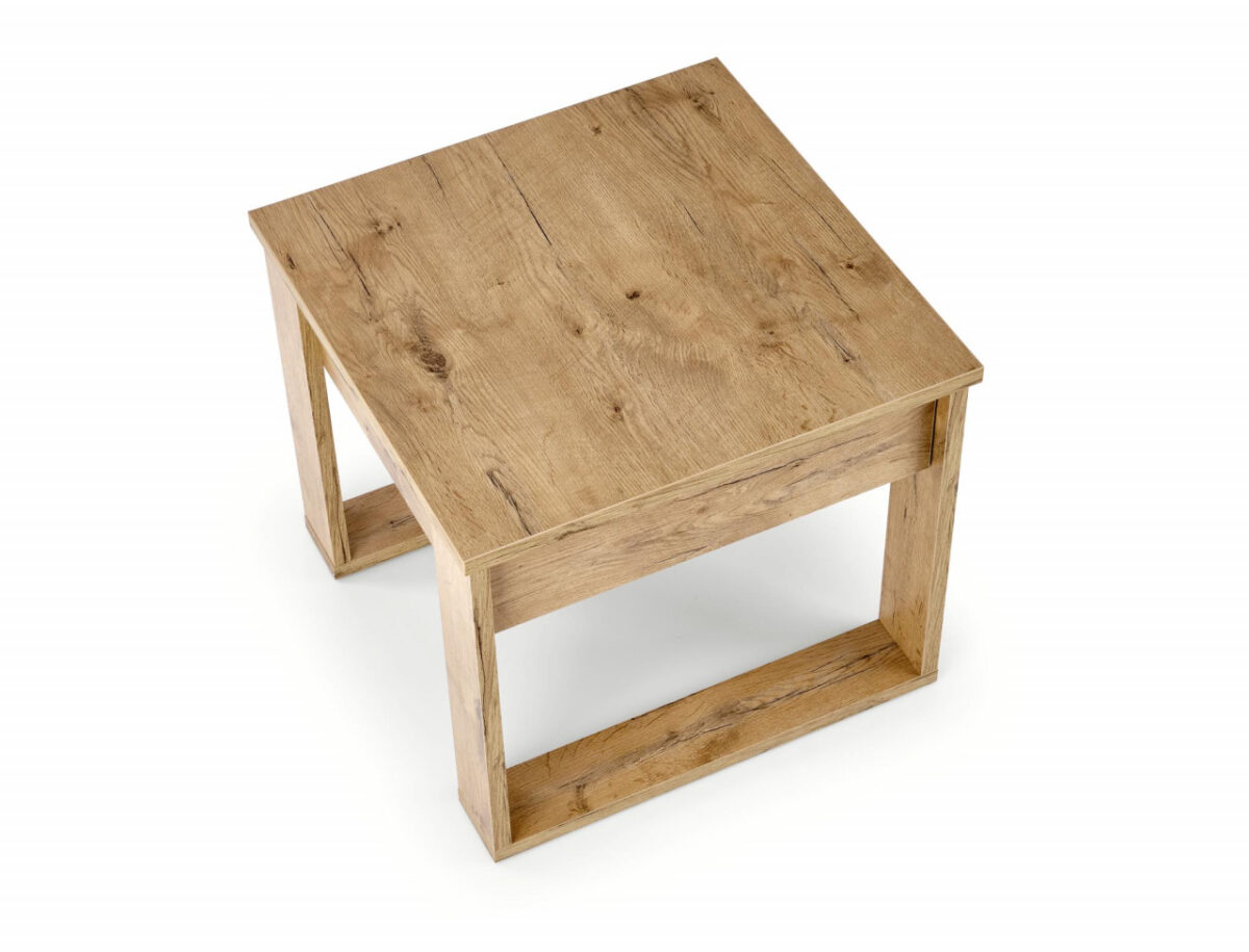 Tavolino da caffè quadrato Nea rovere wotan – 60×60 cm - immagine 9