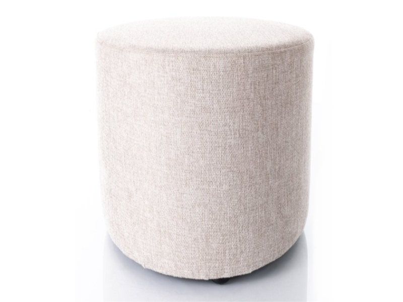 DOTIBBRCJBE PUF-DOTI-B-BREGO-J-B Pouf Doti B Brego in tessuto beige chiaro – 38x38x42 cm - immagine 1
