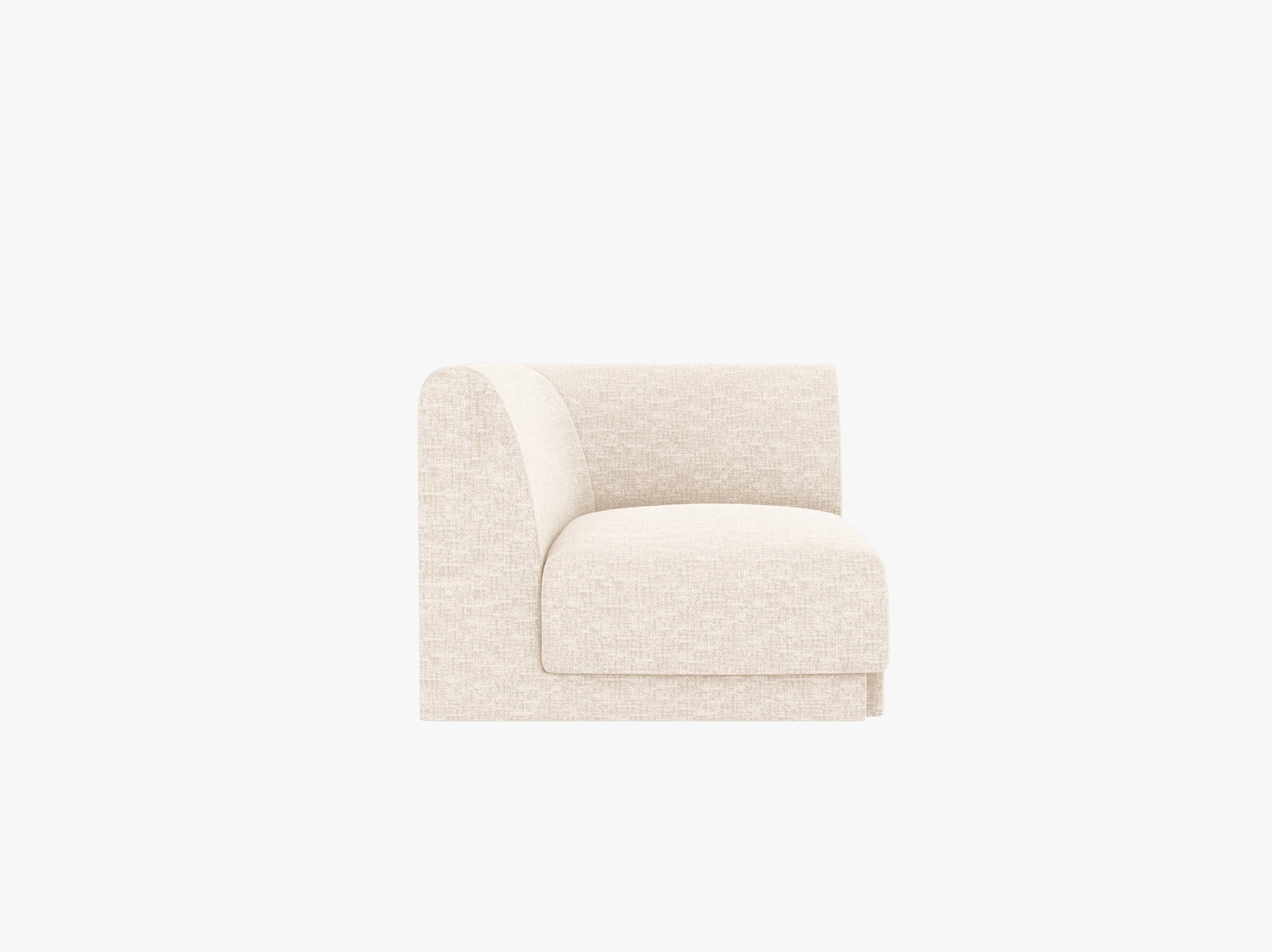 Micadoni-MIC_1SC_140_F1_MILEY1-1 Modulo angolare Miley con schienali in tessuto chenille – L90 cm - immagine 1