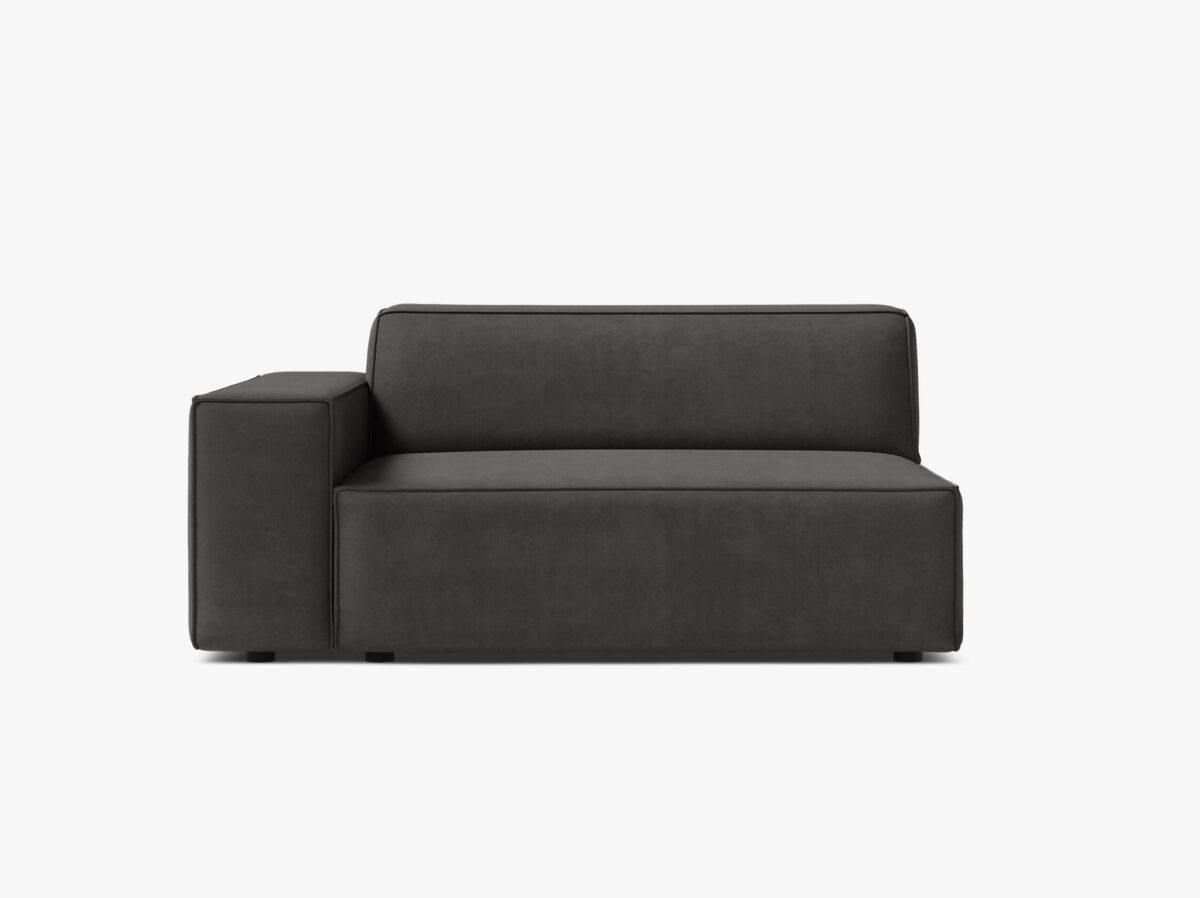 Modulo terminale Jodie con bracciolo in velluto – L122 cm - immagine 3