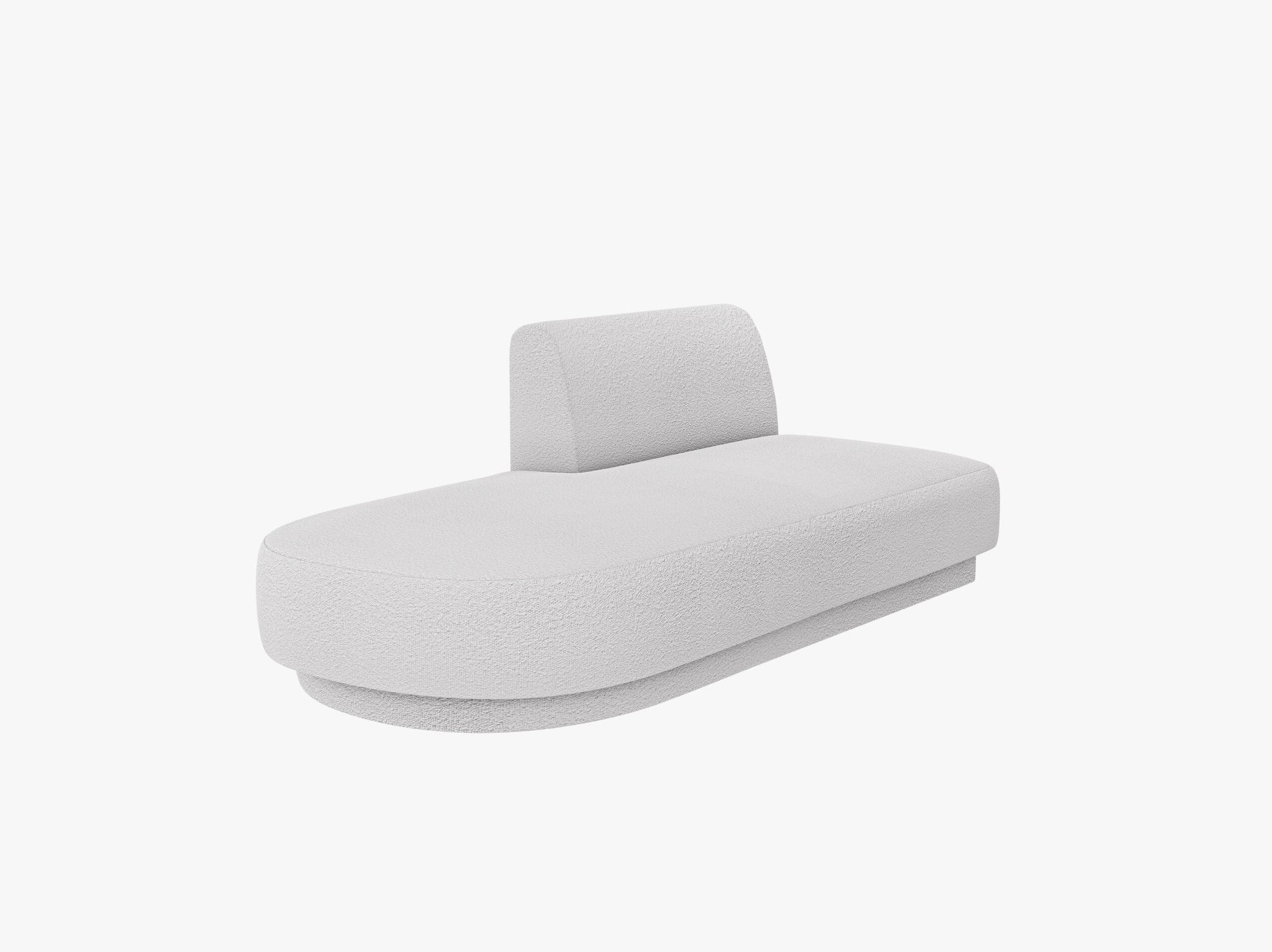 Micadoni-MIC_2SOL_101_F1_MILEY4 Chaise longue modulare Miley in bouclé – L158 cm - immagine 1