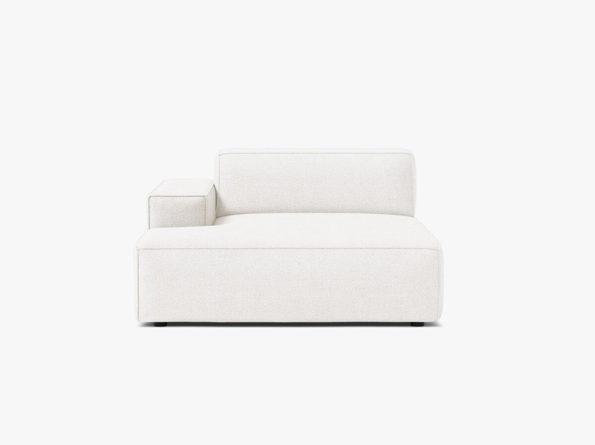 Modulo chaise longue Jodie con bracciolo in bouclé Baloo – L162 cm - immagine 3