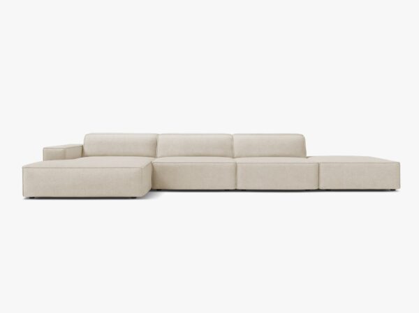 Divano angolare modulare Jodie 5 posti in bouclé Baloo – L341 cm