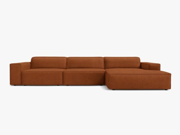 Divano angolare modulare Jodie 4 posti in bouclé – L284 cm