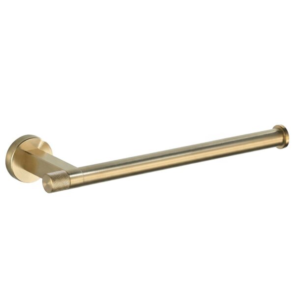 Porta asciugamani da parete ORI 39106 in oro spazzolato – 28x8x3,5 cm