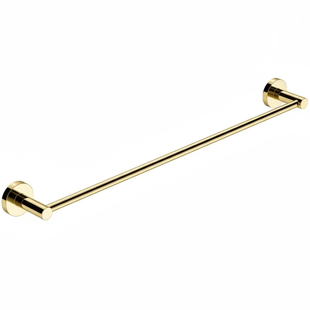 Cuier de baie 5601 Leo Gold Portasalviette Leo 5601 – Oro Lucido – 63 cm - immagine 1
