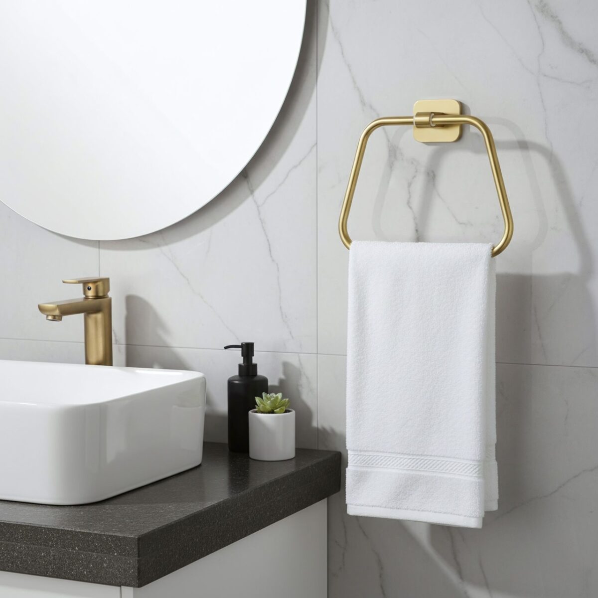 Portasalviette Nico 5910 – Oro Spazzolato - immagine 4