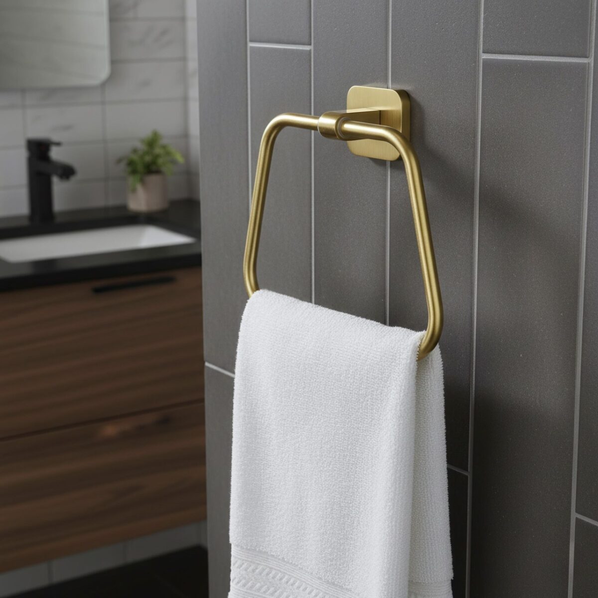 Portasalviette Nico 5910 – Oro Spazzolato - immagine 6