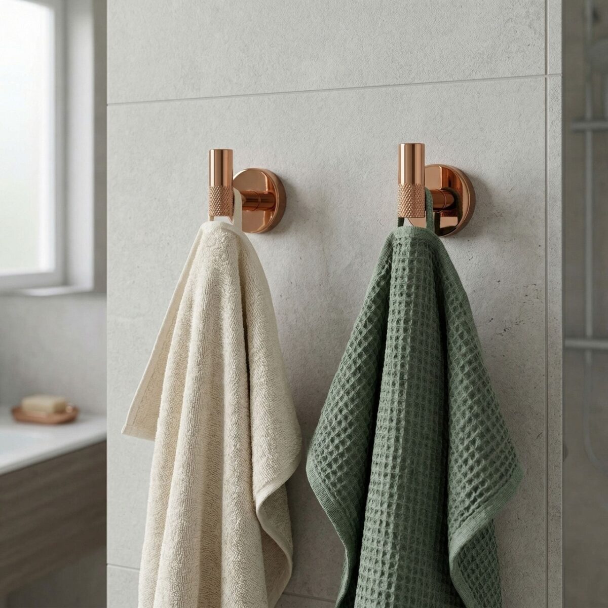 Gancio bagno Modern 6606 in rame – 5x7x6,5 cm - immagine 3