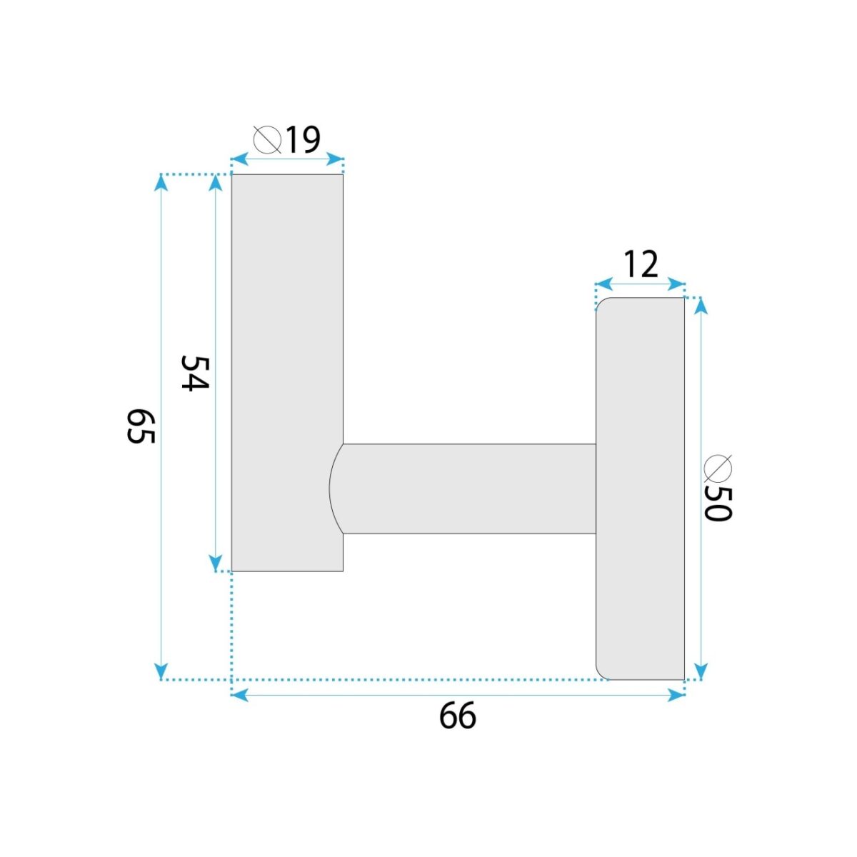 Gancio bagno Modern 6606 in titanio – 5x7x6,5 cm - immagine 6