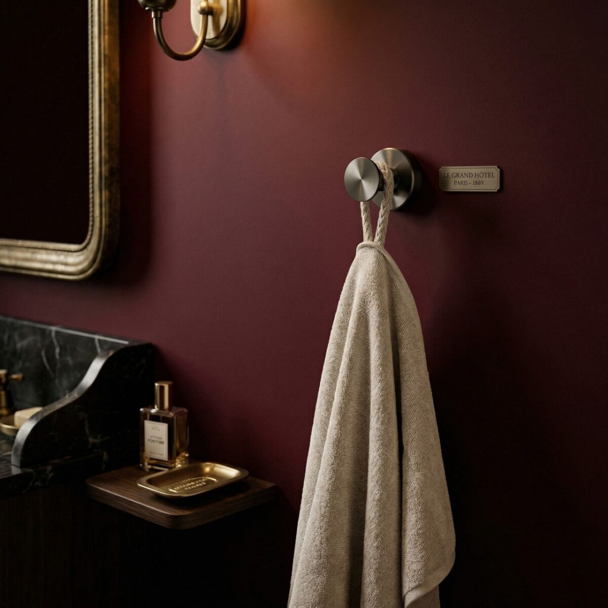 Gancio bagno Modern 6606A in titanio – 5x5x5 cm - immagine 5