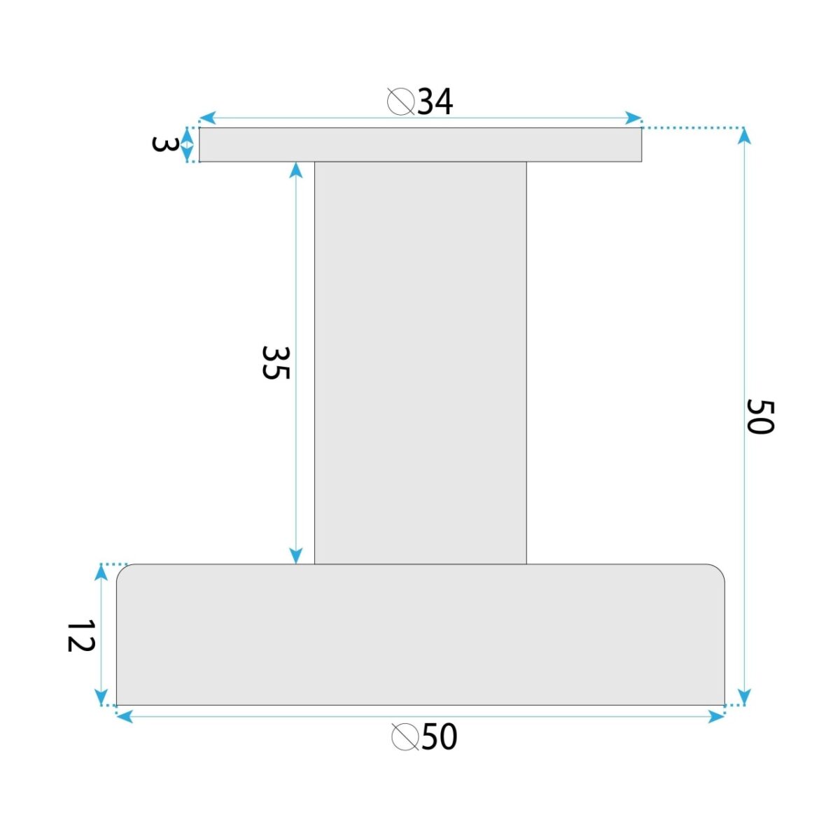 Gancio bagno Modern 6606A in titanio – 5x5x5 cm - immagine 7