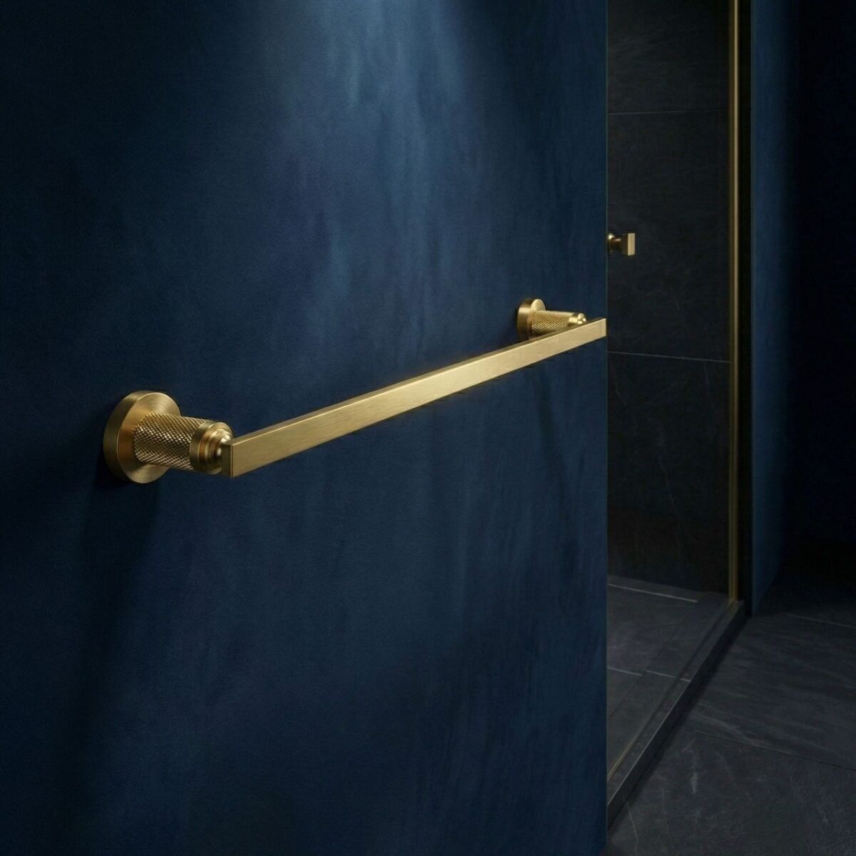 Porta asciugamani da parete Rivo 81301 in oro spazzolato – 60x6,5x4,2 cm - immagine 5