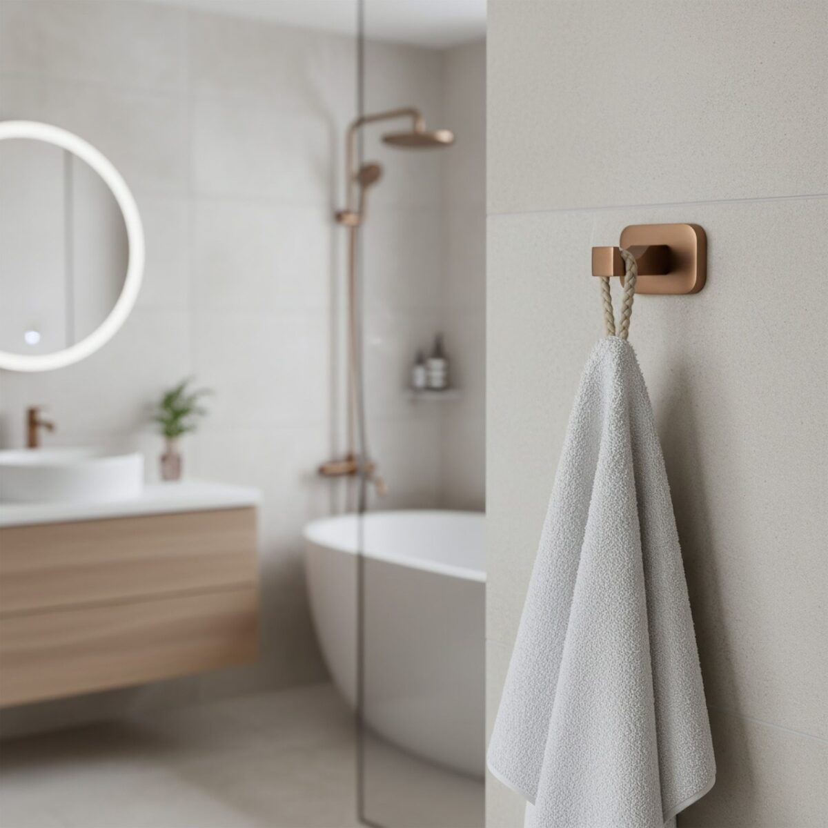 Gancio bagno Nico 5905 – Rame Spazzolato - immagine 4