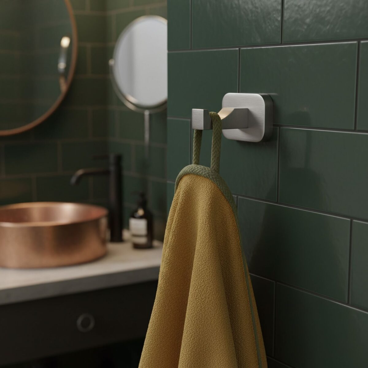 Gancio bagno Nico 5905 – Nichel Spazzolato - immagine 6