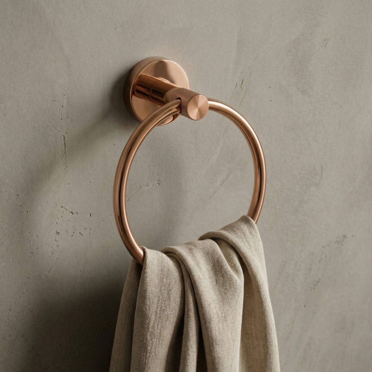 Porta asciugamani ad anello Modern 6610 in rame – 15,5x6,5x18 cm - immagine 4