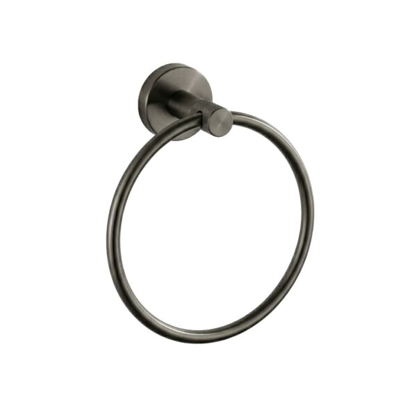 Porta asciugamani ad anello Modern 6610 in titanio – 15,5x6,5x18 cm