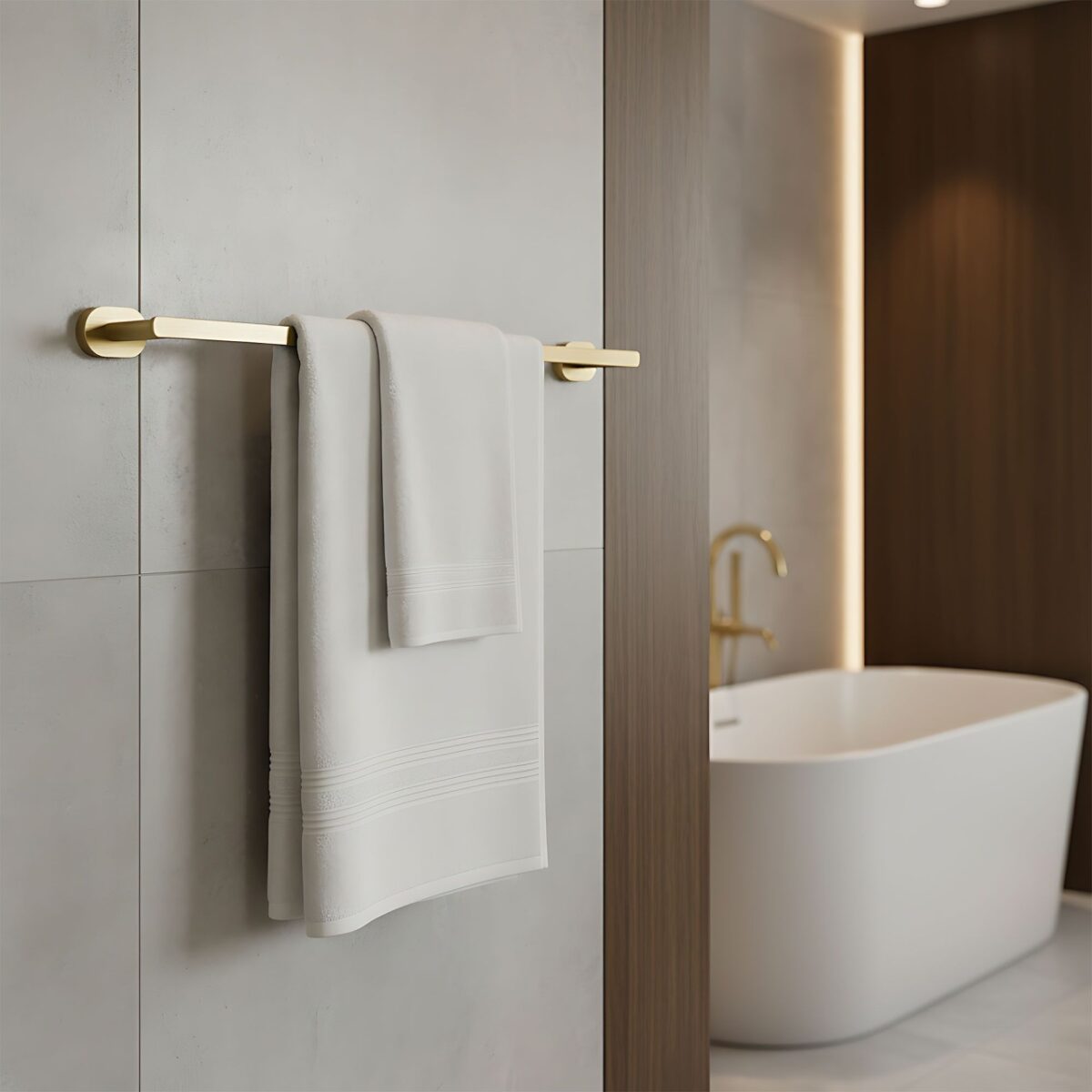 Portasalviette Til 101 – Oro Spazzolato – 57,5 cm - immagine 2