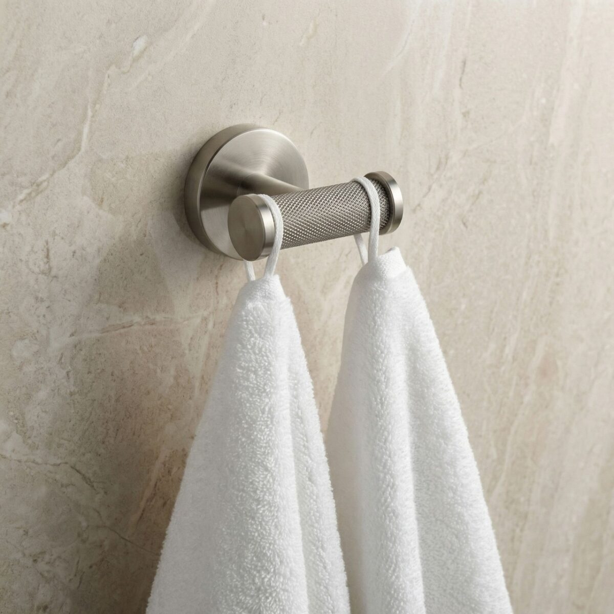 Gancio doppio da parete Modern 6612 in nickel spazzolato – 6,5x7x5 cm - immagine 6