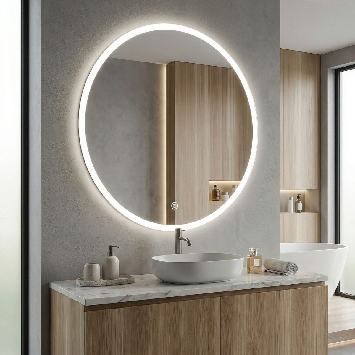 Specchio LED FFJ100 – Ø100 cm - immagine 2
