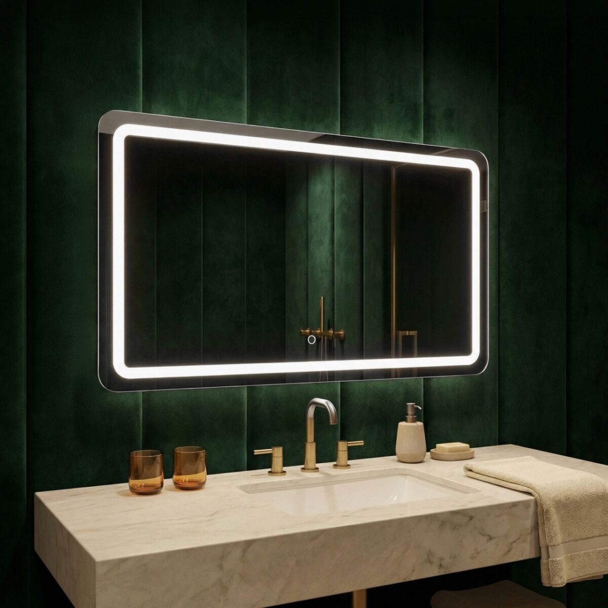 Specchio LED da parete EDIT – 100x60 cm - immagine 2