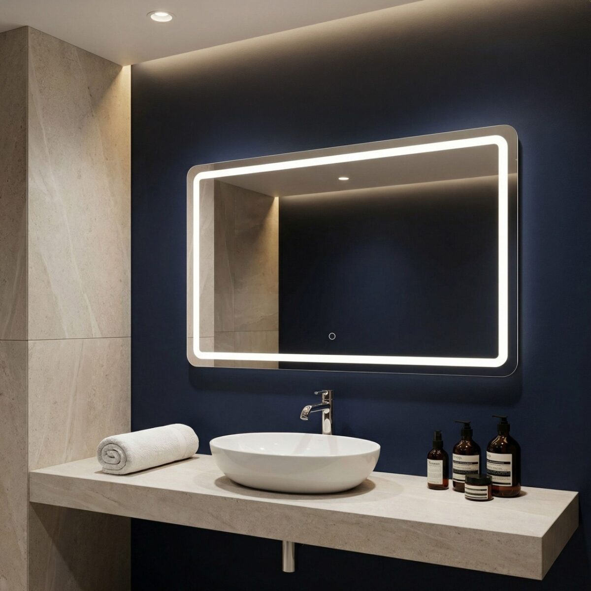Specchio LED da parete EDIT – 100x60 cm - immagine 6